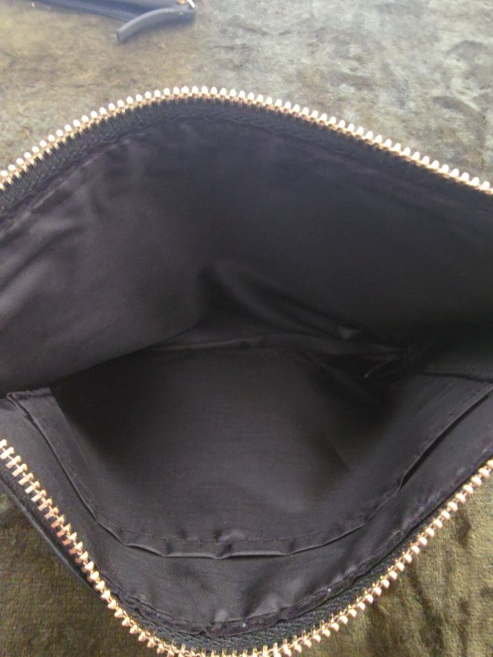 Dolce & Gabbana Beauty Navy Faux Leather Zip Pouch Clutch Cosmetic Bag - Picture 5 of 5